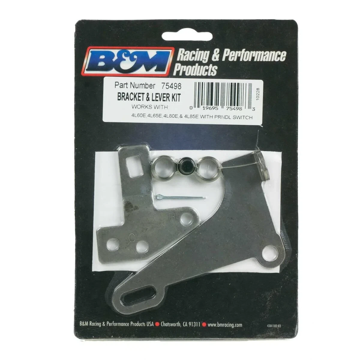 B&M Cable Bracket & Shift Lever Kit - GM - 75498